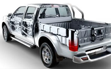 Camioneta Ambacar Great Wall Wingle 7 doble cabina estructura con barras de protección