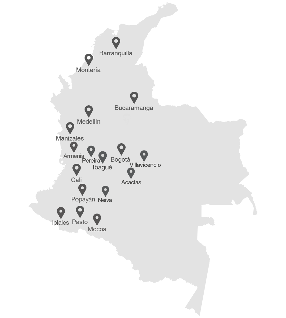 Ambacar Concesionarios Colombia mapa 2023